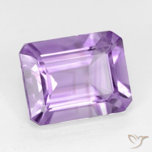 2.09 ct Violet Amethyst Stone, Natural Amethyst in Octagon Facet Shape for Sale