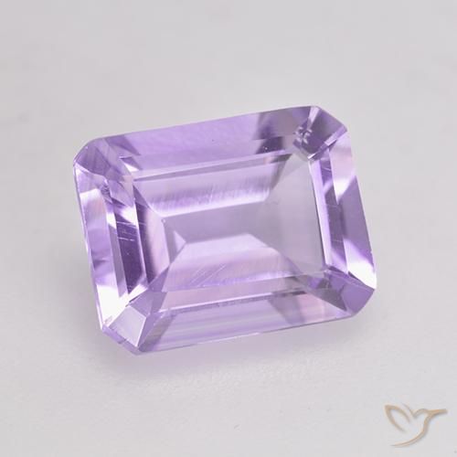 1.97 ct Violet Amethyst Stone, Natural Amethyst in Octagon Facet Shape for Sale