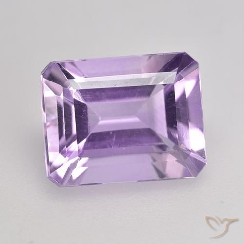 2.31ct Natural Medium-Light Violet Amethyst, Emerald Cut, VS