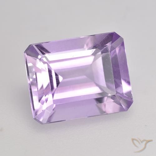 2.31 ct Violet Amethyst Stone, Natural Amethyst in Octagon Facet Shape for Sale