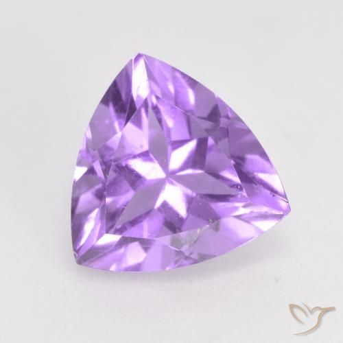 1.63ct Natural Medium Violet Amethyst, Trillion, VS
