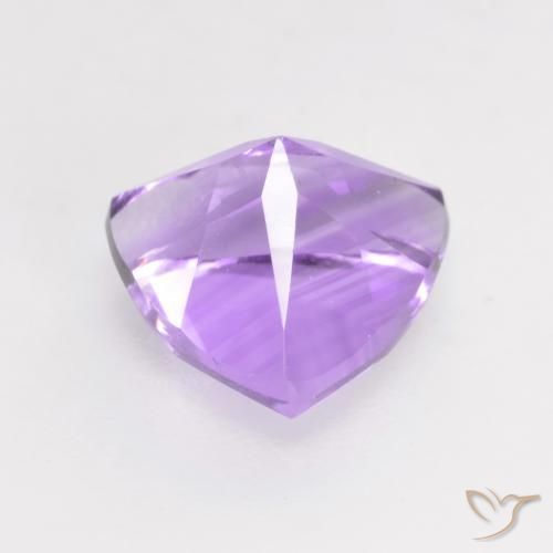 Amethyst Gemstone in 8 x 8 mm (calibrated) Size for Sale, Amethyst Stone in Deep Iris Violet Color