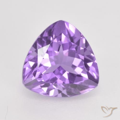 1.86ct Natural Medium Violet Amethyst, Trillion, VS