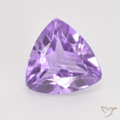 1.44ct Natural Medium Violet Amethyst, Trillion, VS
