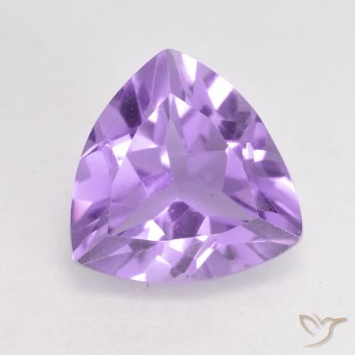 1.65ct Natural Medium Violet Amethyst, Trillion, VS
