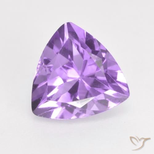 1.66ct Natural Iris Violet Amethyst, Trillion, VS
