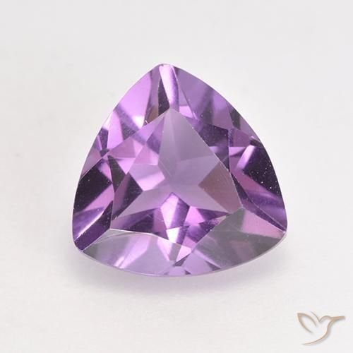 1.61ct Natural Pinkish Violet Amethyst, Trillion, VS