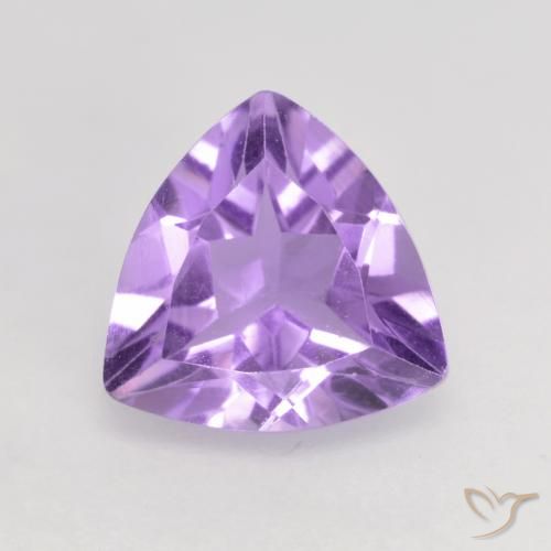 1.53ct Natural Medium Violet Amethyst, Trillion, VS