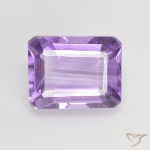 2.40ct Natural Medium Violet Amethyst, Emerald Cut, VS