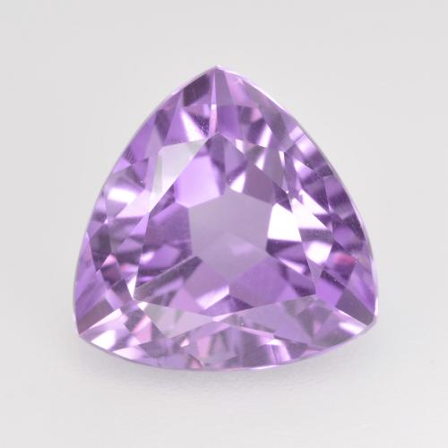 Розовато-фиолетовый Аметист Камень - 3.2ct Огранка Триллион Фасетная (ID: 533746)