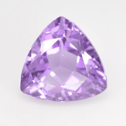 Medium Violet Amethyst Edelstein - 3ct Trillantschliff (ID: 533747)