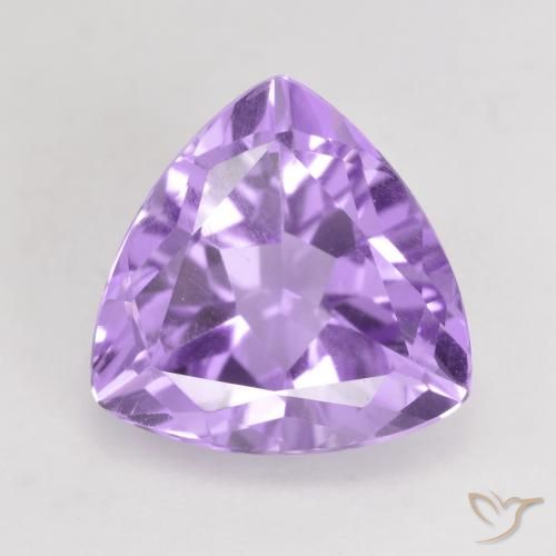 2.89ct Natural Medium Violet Amethyst, Trillion, VVS-VS