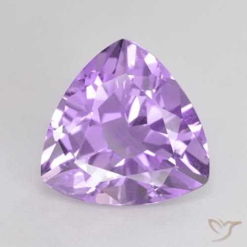 2.74ct Natural Deep Iris Violet Amethyst, Trillion, VVS-VS