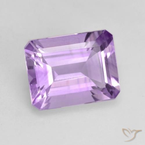 1.98 ct Violet Amethyst Stone, Natural Amethyst in Octagon Facet Shape for Sale