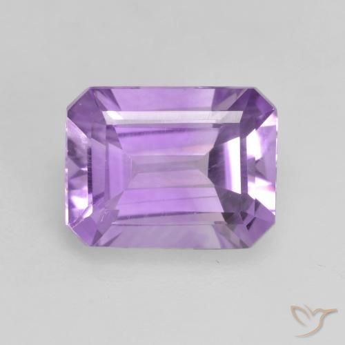 1.97ct Natural Medium Violet Amethyst, Emerald Cut, VVS-VS