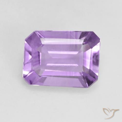1.88ct Natural Medium Violet Amethyst, Emerald Cut, VVS-VS