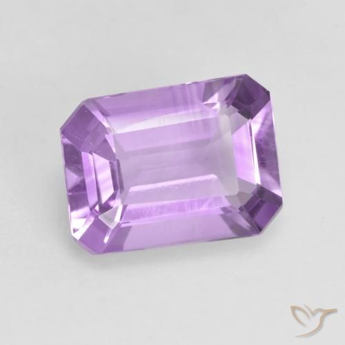 1.88 ct Violet Amethyst Stone, Natural Amethyst in Octagon Facet Shape for Sale