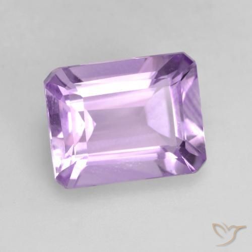 2.17 ct Violet Amethyst Stone, Natural Amethyst in Octagon Facet Shape for Sale