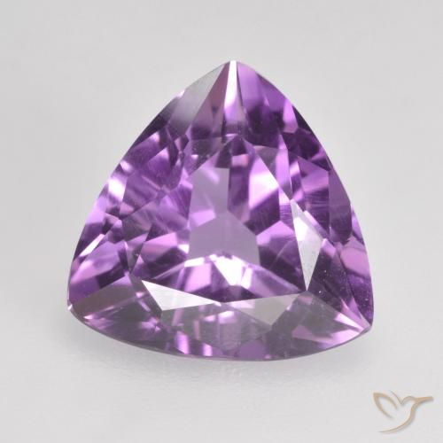 Medium-Dark Purplish Violet Аметист Камень - 2.8ct Огранка Триллион Фасетная (ID: 534144)