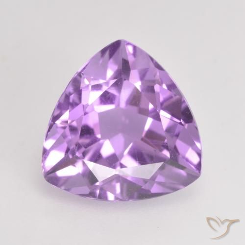 2,89 ct trillionenschliff violetter Amethyst aus Brasilien, Größe 10 x 9,9mm, natürlicher Edelstein, VS Reinheit, 1 Stück trillionenschliff Amethyst, Mohs-Härte von 7 Geeignet für den täglichen Gebrauch im Schmuck , Stein des Geistes, Photo A