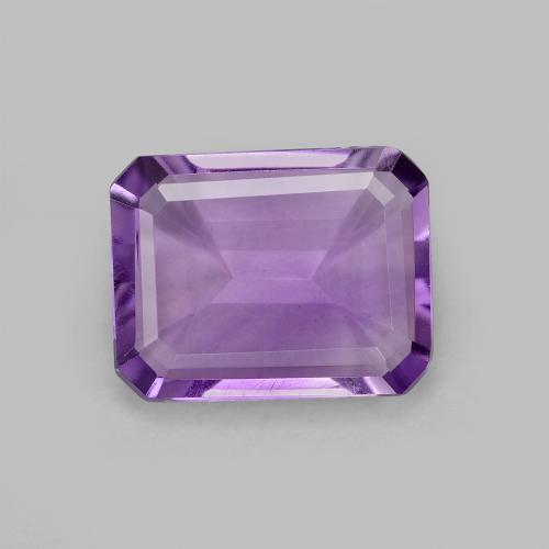 tiefviolett Amethyst Edelstein - 1.5ct Oktagon facettiert (ID: 534146)