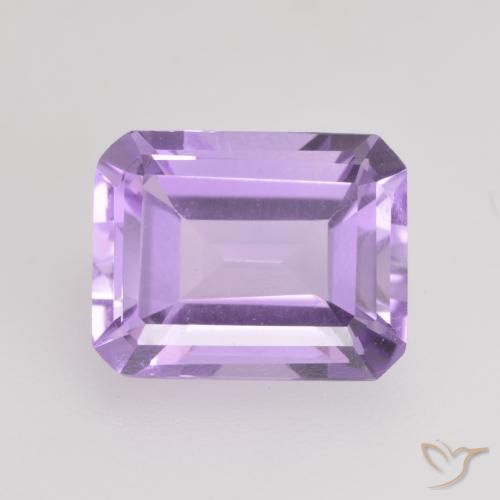 2.10ct Natural Medium Violet Amethyst, Emerald Cut, VVS-VS