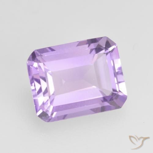 2.10 ct Violet Amethyst Stone, Natural Amethyst in Octagon Facet Shape for Sale