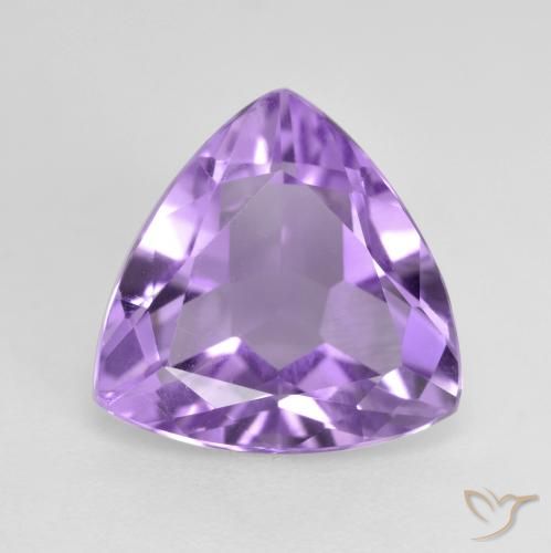 2.60ct Natural Medium Violet Amethyst, Trillion, VS