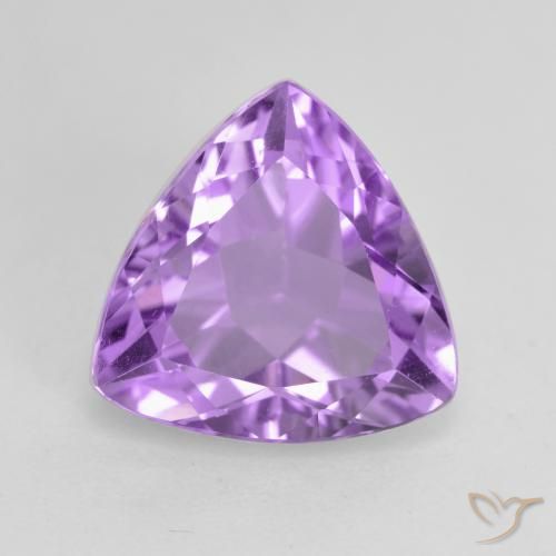 2.79ct Natural Deep Purplish Violet Amethyst, Trillion, VS
