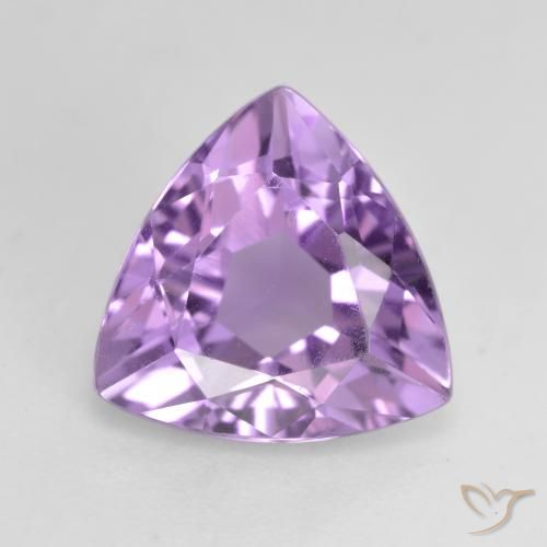 2.70ct Natural Medium Purplish Violet Amethyst, Trillion, VS
