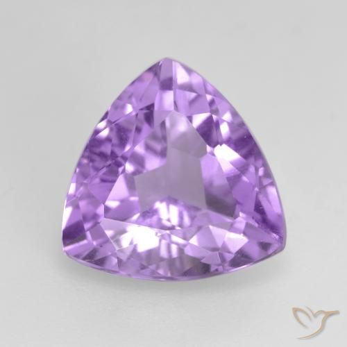 2.94ct Natural Medium Violet Amethyst, Trillion, VS