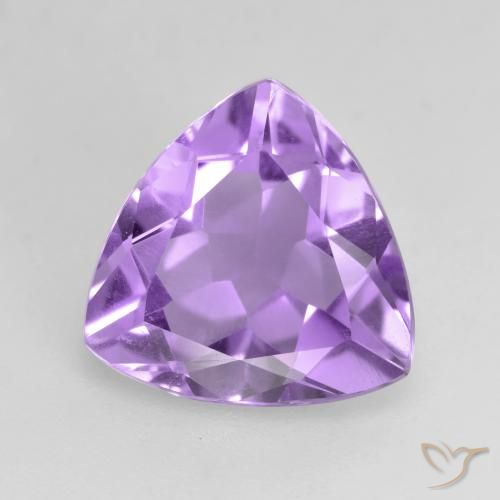2.60ct Natural Medium Violet Amethyst, Trillion, VS