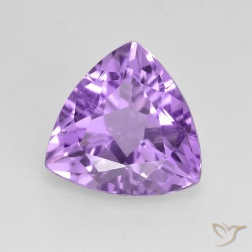 2.65ct Natural Pinkish Violet Amethyst, Trillion, VS