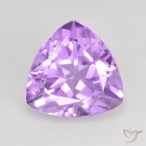 2.91ct Natural Bright Pinkish Violet Amethyst, Trillion, VVS-VS