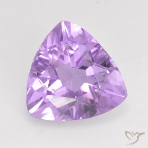 2.59ct Natural Bright Pinkish Violet Amethyst, Trillion, VVS-VS