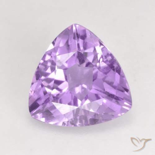 3.07 ct Trillion Cut Amethyst, 10.1 x 10 mm From Brazil, Photo A