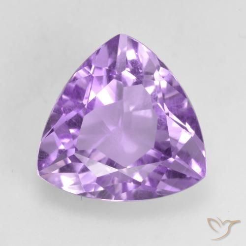 2.94ct Natural Pinkish Violet Amethyst, Trillion, VVS-VS