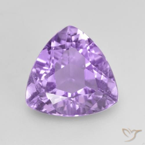 2.70ct Natural Medium Violet Amethyst, Trillion, VVS-VS