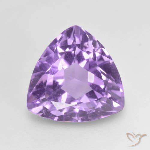 3.02ct Natural Pinkish Violet Amethyst, Trillion, VVS-VS
