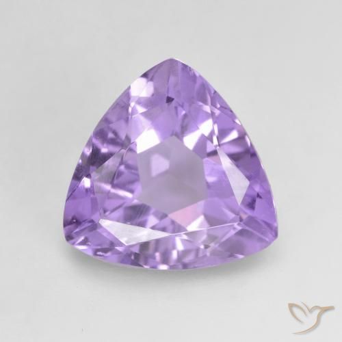 2.66 ct Trillion Cut Amethyst, 10 x 9.9 mm From Brazil, Photo A