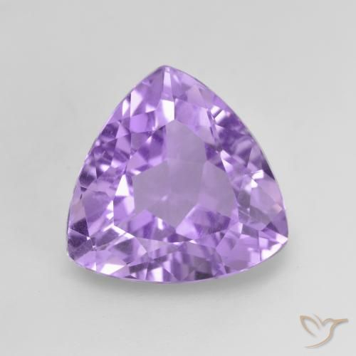 2.96ct Natural Medium Violet Amethyst, Trillion, VVS-VS