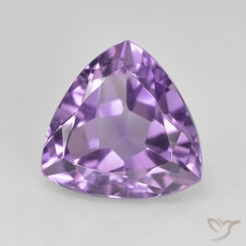 3.16ct Natural Medium Violet Amethyst, Trillion, VVS-VS