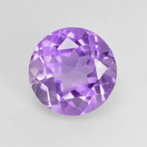 Medium Violet Amethyst Gem - 1.2ct Round Facet (ID: 535300)