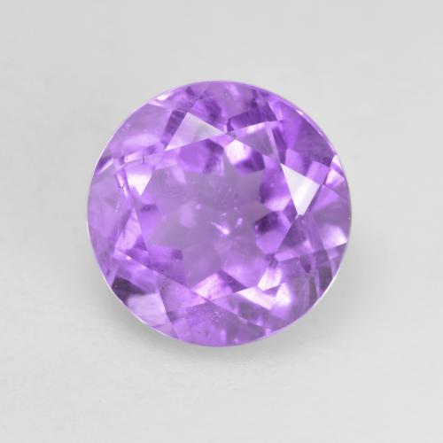 ミディアムバイオレット アメジスト 宝石 - 1.3ct ラウンドファセット (ID: 535302)