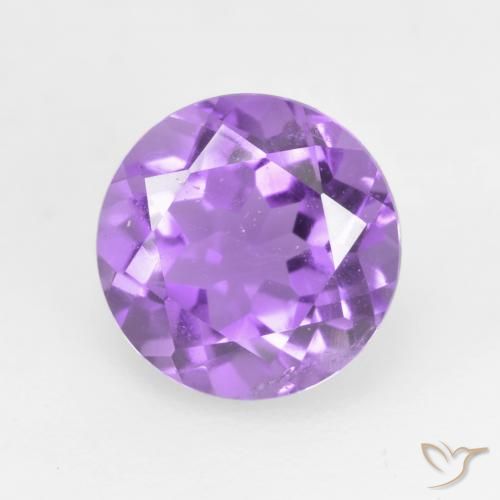 1.23 ct Round Cut Amethyst, 7 mm From Brazil, Photo A