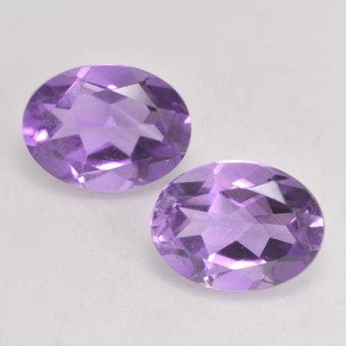 Medium Violet Amethyst Gem - 1.1ct Oval Facet (ID: 536126)