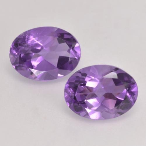 Medium Violet Аметист Камень - 1.2ct Фасетный Овал (ID: 536131)