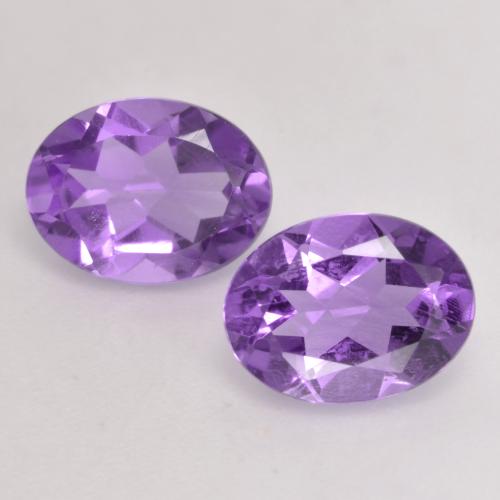 Deep Violet Amethyst Gem - 1.1ct Oval Facet (ID: 536132)
