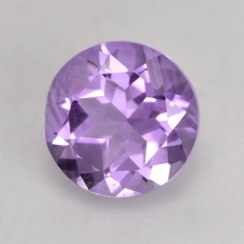 Medium Violet Amethyst Gem - 1.3ct Round Facet (ID: 536141)