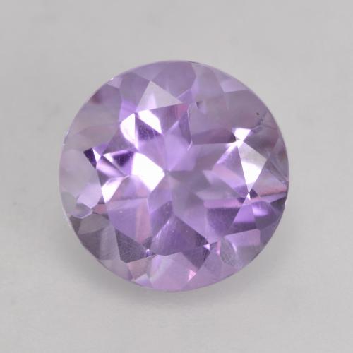 Medium-Light Violet Аметист Камень - 1.3ct Круглая Фасетная Огранка (ID: 536142)